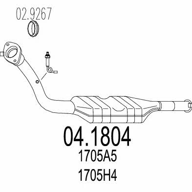Mts 04.1804 Catalytic Converter 041804: Buy near me in Poland at 2407.PL - Good price!