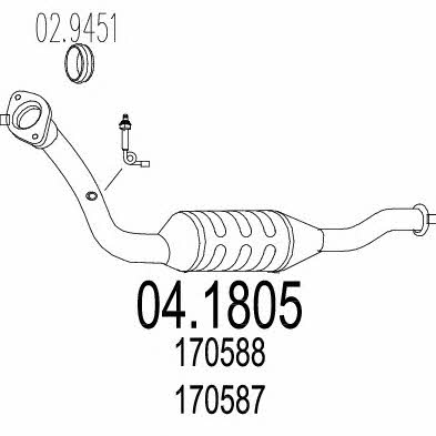 Mts 04.1805 Catalytic Converter 041805: Buy near me in Poland at 2407.PL - Good price!