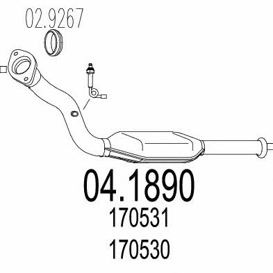 Mts 04.1890 Catalytic Converter 041890: Buy near me in Poland at 2407.PL - Good price!