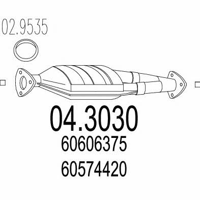 Mts 04.3030 Catalytic Converter 043030: Buy near me in Poland at 2407.PL - Good price!