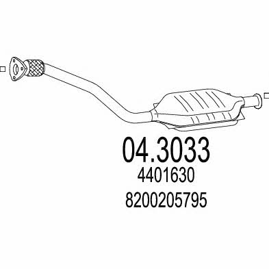 Mts 04.3033 Catalytic Converter 043033: Buy near me in Poland at 2407.PL - Good price!