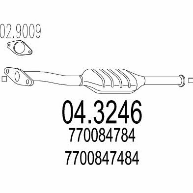 Mts 04.3246 Catalytic Converter 043246: Buy near me in Poland at 2407.PL - Good price!