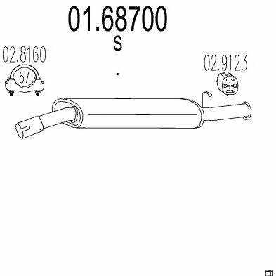 Mts 01.68700 End Silencer 0168700: Buy near me at 2407.PL in Poland at an Affordable price!