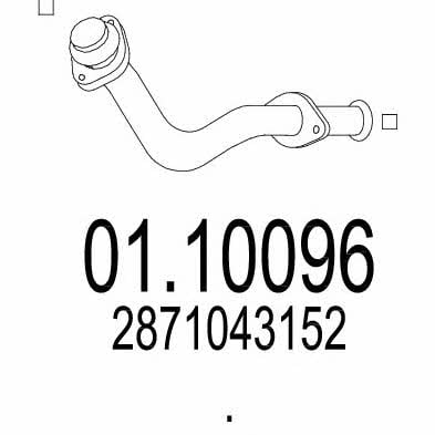 Mts 01.10096 Exhaust pipe 0110096: Buy near me in Poland at 2407.PL - Good price!