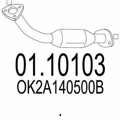 Mts 01.10103 Exhaust pipe 0110103: Buy near me in Poland at 2407.PL - Good price!