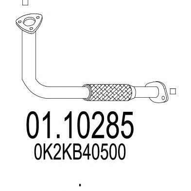 Mts 01.10285 Exhaust pipe 0110285: Buy near me in Poland at 2407.PL - Good price!