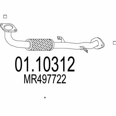 MTS 01.10312 Abgasrohr 0110312: Kaufen Sie zu einem guten Preis in Polen bei 2407.PL!
