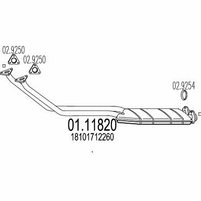 Mts 01.11820 Rura wydechowa 0111820: Dobra cena w Polsce na 2407.PL - Kup Teraz!
