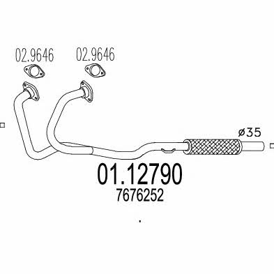 Mts 01.12790 Вихлопна труба 0112790: Приваблива ціна - Купити у Польщі на 2407.PL!
