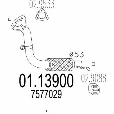 Mts 01.13900 Rura wydechowa 0113900: Dobra cena w Polsce na 2407.PL - Kup Teraz!