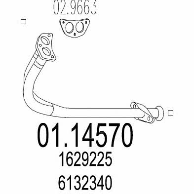 MTS 01.14570 Abgasrohr 0114570: Kaufen Sie zu einem guten Preis in Polen bei 2407.PL!