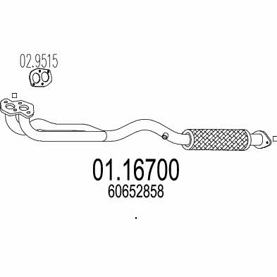 Mts 01.16700 Rura wydechowa 0116700: Dobra cena w Polsce na 2407.PL - Kup Teraz!