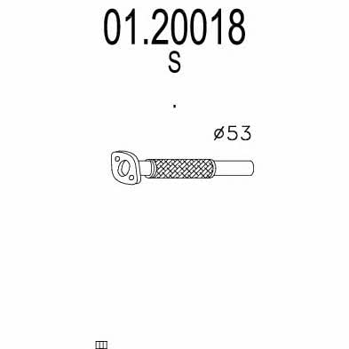 MTS 01.20018 Abgasrohr 0120018: Kaufen Sie zu einem guten Preis in Polen bei 2407.PL!