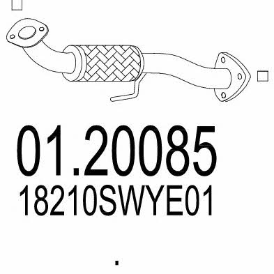 Mts 01.20085 Выхлопная труба 0120085: Отличная цена - Купить в Польше на 2407.PL!