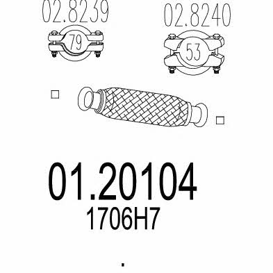 Mts 01.20104 Выхлопная труба 0120104: Купить в Польше - Отличная цена на 2407.PL!