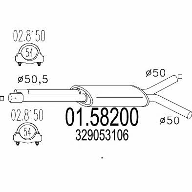 MTS 01.58200 Zwischenschalldampfer 0158200: Kaufen Sie zu einem guten Preis in Polen bei 2407.PL!