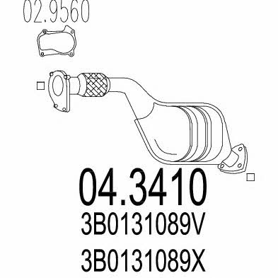 Mts 04.3410 Catalytic Converter 043410: Buy near me in Poland at 2407.PL - Good price!