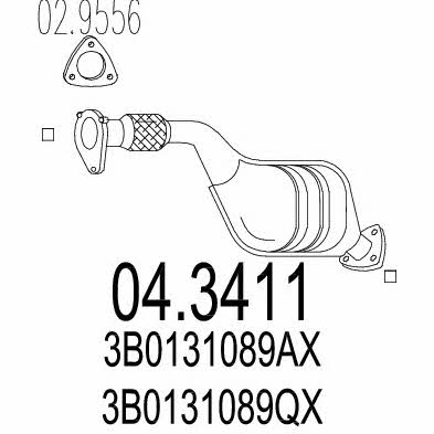 Mts 04.3411 Катализатор 043411: Купить в Польше - Отличная цена на 2407.PL!