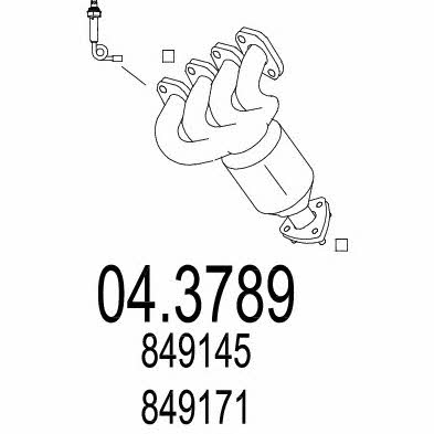 Mts 04.3789 Каталізатор 043789: Приваблива ціна - Купити у Польщі на 2407.PL!