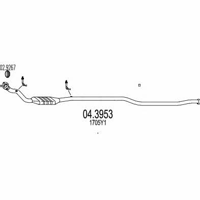 Mts 04.3953 Каталізатор 043953: Приваблива ціна - Купити у Польщі на 2407.PL!