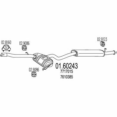 Mts 01.60243 End Silencer 0160243: Buy near me in Poland at 2407.PL - Good price!