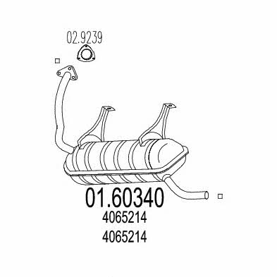 MTS 01.60340 Endschalldämpfer 0160340: Kaufen Sie zu einem guten Preis in Polen bei 2407.PL!