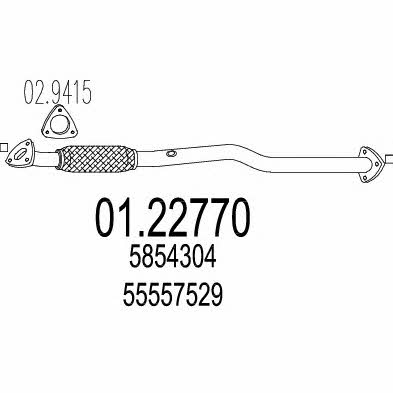 Mts 01.22770 Exhaust pipe 0122770: Buy near me in Poland at 2407.PL - Good price!