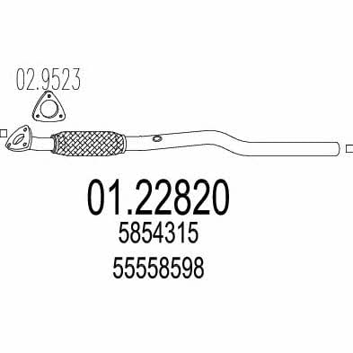 Mts 01.22820 Rura wydechowa 0122820: Dobra cena w Polsce na 2407.PL - Kup Teraz!