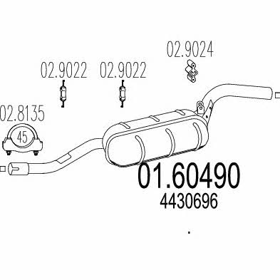 MTS 01.60490 Endschalldämpfer 0160490: Kaufen Sie zu einem guten Preis in Polen bei 2407.PL!