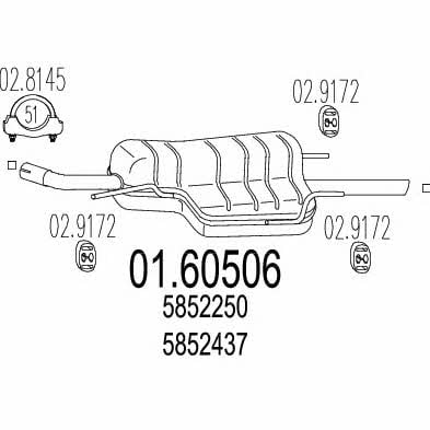 Mts 01.60506 End Silencer 0160506: Buy near me in Poland at 2407.PL - Good price!