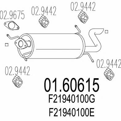 Mts 01.60615 End Silencer 0160615: Buy near me in Poland at 2407.PL - Good price!
