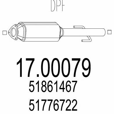 Mts 17.00079 Filtr cząstek stałych DPF 1700079: Dobra cena w Polsce na 2407.PL - Kup Teraz!