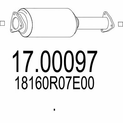 Mts 17.00097 Diesel particulate filter DPF 1700097: Buy near me in Poland at 2407.PL - Good price!