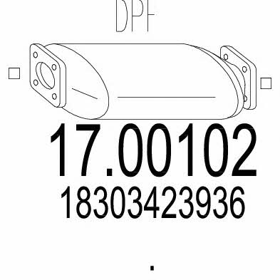 Mts 17.00102 Filtr cząstek stałych DPF 1700102: Dobra cena w Polsce na 2407.PL - Kup Teraz!