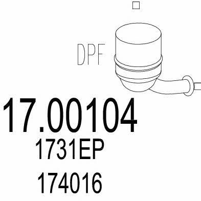 Mts 17.00104 Filtr cząstek stałych DPF 1700104: Dobra cena w Polsce na 2407.PL - Kup Teraz!