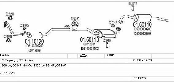 MTS C010325023309 Abgasanlage C010325023309: Kaufen Sie zu einem guten Preis in Polen bei 2407.PL!