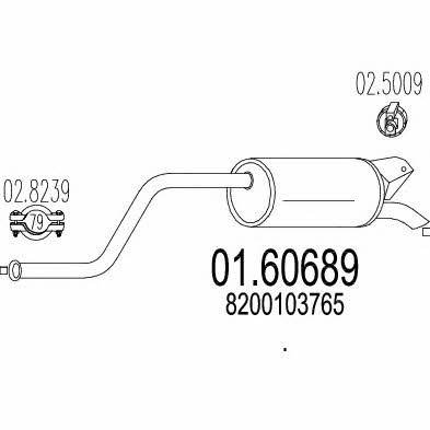 Mts 01.60689 End Silencer 0160689: Buy near me in Poland at 2407.PL - Good price!