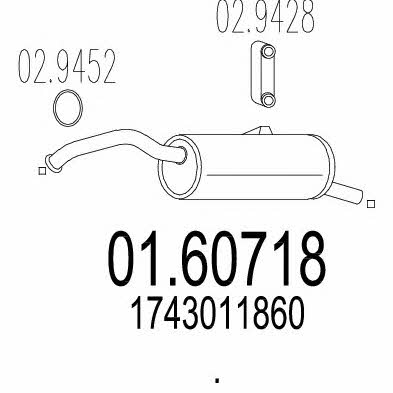 Mts 01.60718 End Silencer 0160718: Buy near me at 2407.PL in Poland at an Affordable price!