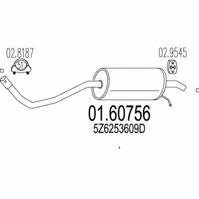 Mts 01.60756 End Silencer 0160756: Buy near me in Poland at 2407.PL - Good price!