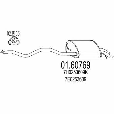 Mts 01.60769 End Silencer 0160769: Buy near me in Poland at 2407.PL - Good price!