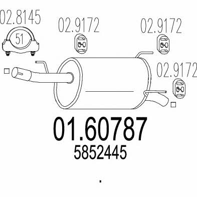Mts 01.60787 End Silencer 0160787: Buy near me in Poland at 2407.PL - Good price!