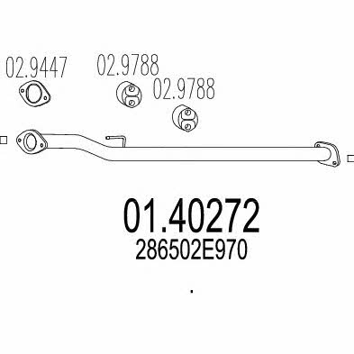 Mts 01.40272 Выхлопная труба 0140272: Отличная цена - Купить в Польше на 2407.PL!