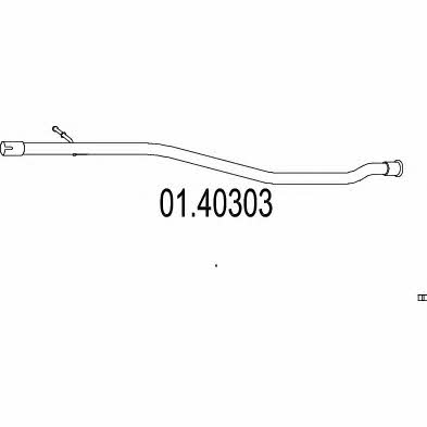 Mts 01.40303 Exhaust pipe 0140303: Buy near me in Poland at 2407.PL - Good price!