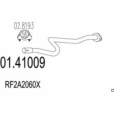 Mts 01.41009 Вихлопна труба 0141009: Приваблива ціна - Купити у Польщі на 2407.PL!