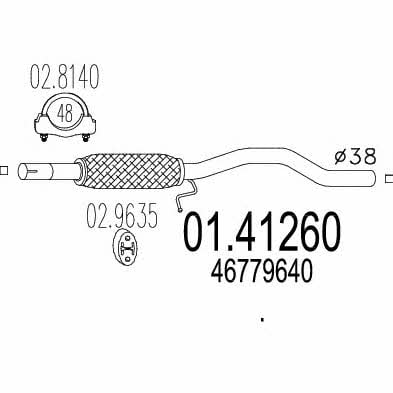 MTS 01.41260 Abgasrohr 0141260: Kaufen Sie zu einem guten Preis in Polen bei 2407.PL!