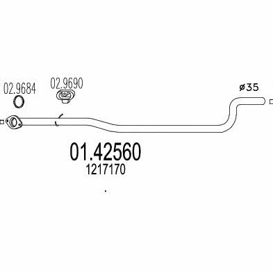 Mts 01.42560 Вихлопна труба 0142560: Приваблива ціна - Купити у Польщі на 2407.PL!