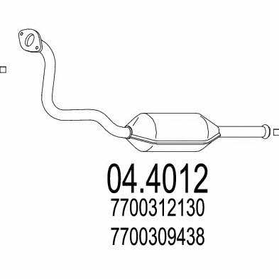 Mts 04.4012 Catalytic Converter 044012: Buy near me in Poland at 2407.PL - Good price!