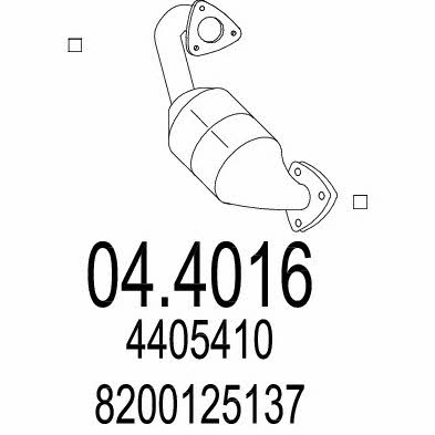 Mts 04.4016 Catalytic Converter 044016: Buy near me in Poland at 2407.PL - Good price!