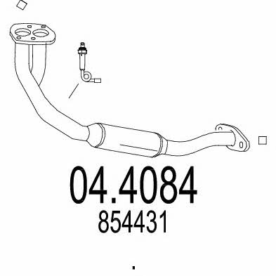 Mts 04.4084 Catalytic Converter 044084: Buy near me in Poland at 2407.PL - Good price!