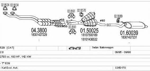 MTS C050170000871 Abgasanlage C050170000871: Kaufen Sie zu einem guten Preis in Polen bei 2407.PL!